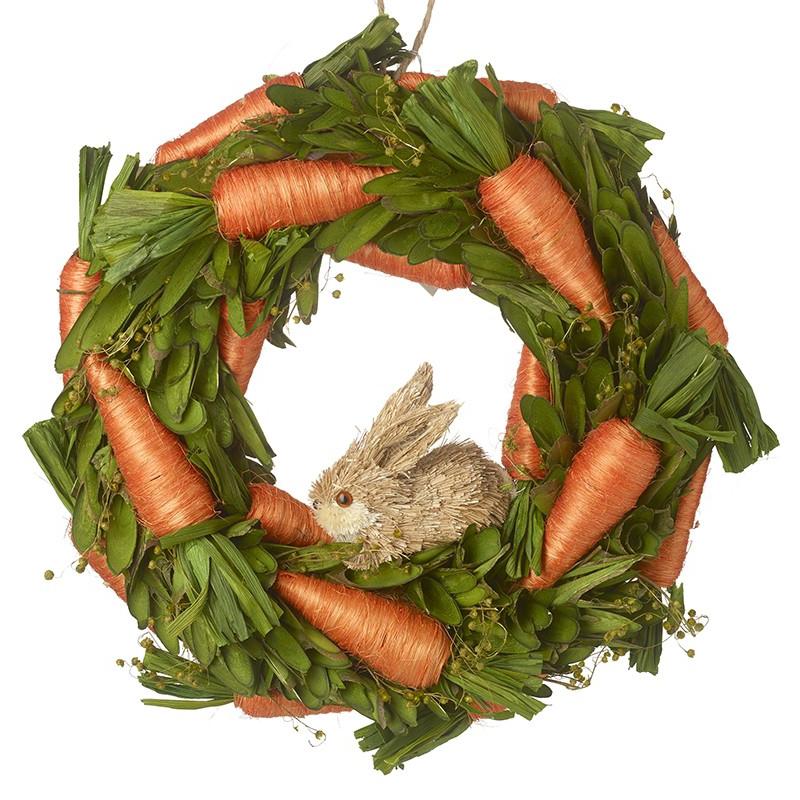 Rabbit In Carrot Wreath